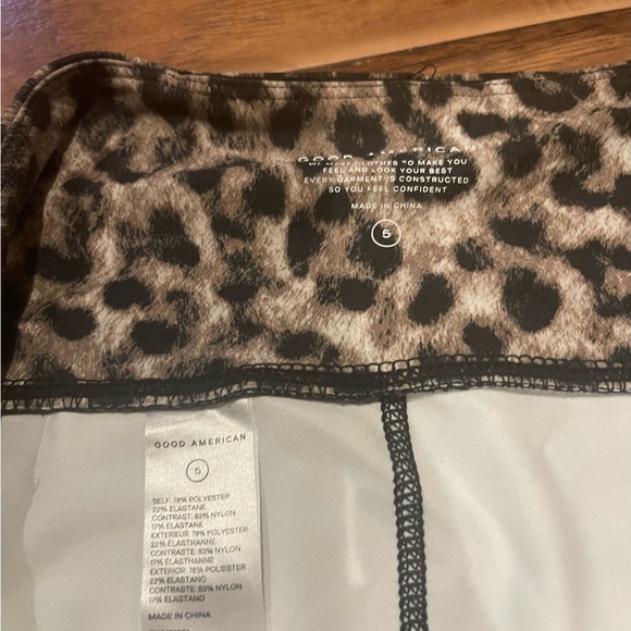 Good American Leopard Print Leggings - Picture 3 of 4